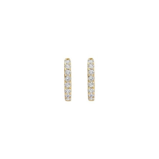 Blush Blush Oorbellen LG7029Y 14k Geelgoud 0.24crt H SI Briljant geslepen Labgrown Diamant 1.8mm x 12.5mm