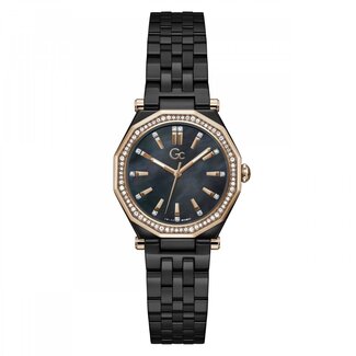 GC GC Horloge Z59002L2 Dress Ceramic met Roze en Zirkonia 32mm