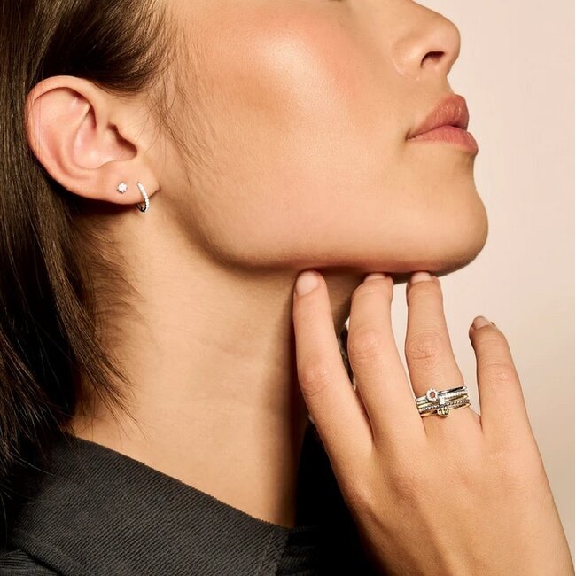 Blush Blush Ring 1195WGO/52 14k Witgoud Bolletjes Maat 52