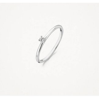 Blush Blush Ring 1200WZI/54 14k Witgoud met Zirkonia Maat 54