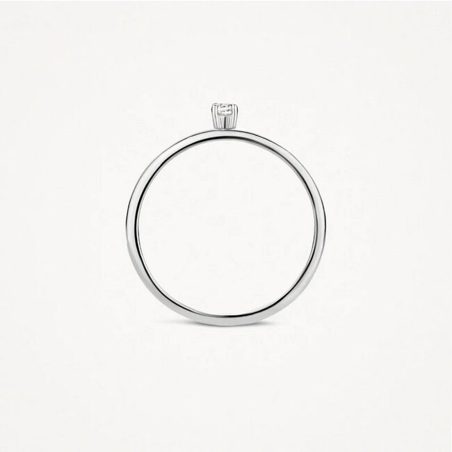 Blush Blush Ring 1200WZI/54 14k Witgoud met Zirkonia Maat 54