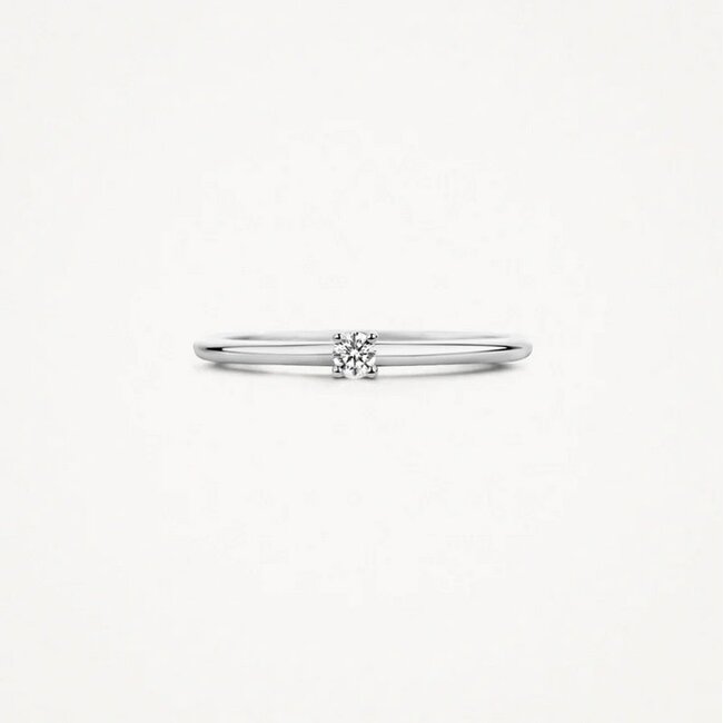 Blush Blush Ring 1200WZI/54 14k Witgoud met Zirkonia Maat 54