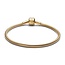 Pandora Pandora Armband 563390C00-16 Zilver met Geelgouden Plating en Pandora Slot Rond Maat 16