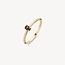 Blush Blush Ring 1204YSQ/54 14k Geelgoud met Smokey Quartz Maat 54
