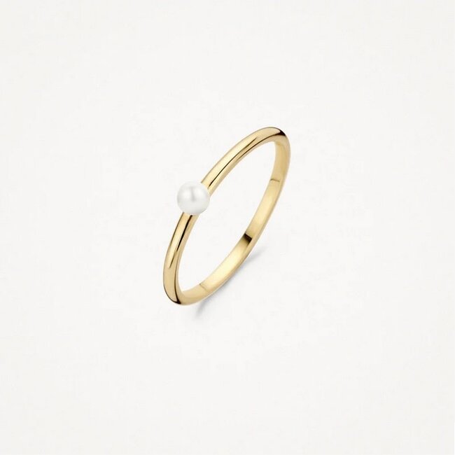 Blush Blush Ring 1213YPW/54 14k Geelgoud met Parel Maat 54