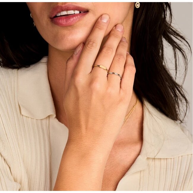 Blush Blush Ring 1260YZI/54 14k Geelgoud met Zirkonia Maat 54