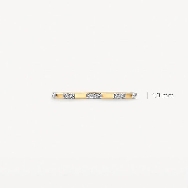 Blush Blush Ring 1260YZI/54 14k Geelgoud met Zirkonia Maat 54