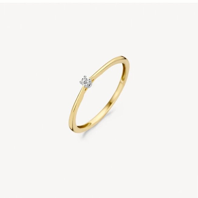 Blush 1620BDI/54 Ring 14 krt geelgoud met diamant maat 54