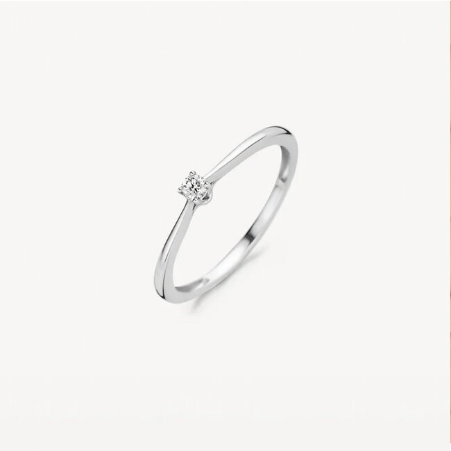 Blush 1621WDI/54 Ring 14 krt witgoud met diamant maat 54