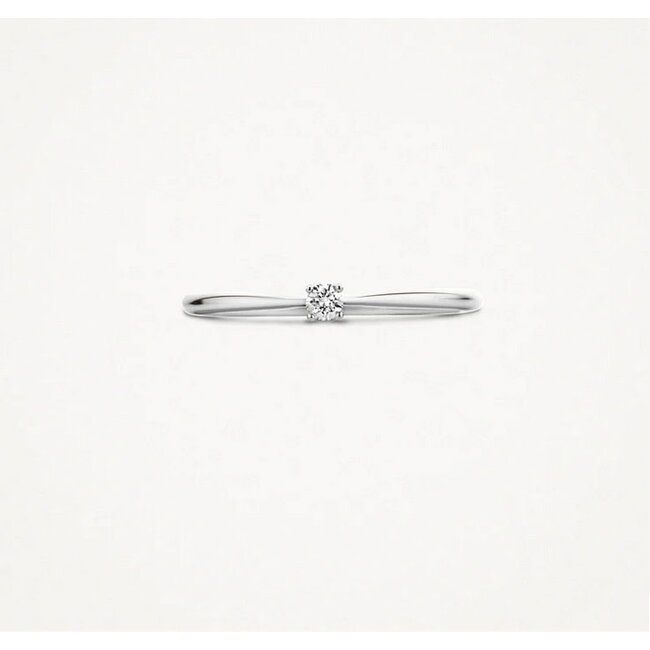 Blush 1621WDI/54 Ring 14 krt witgoud met diamant maat 54