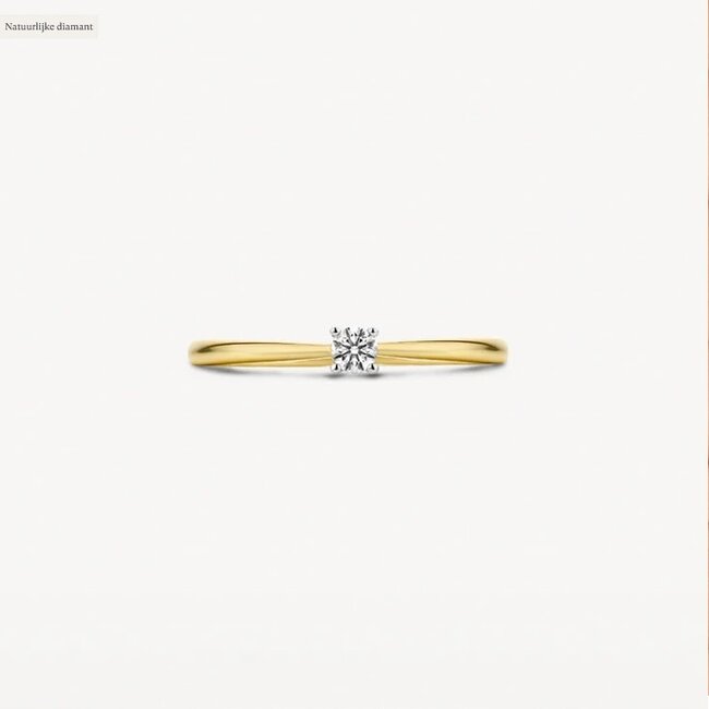 Blush 1622BDI/54 Ring 14 krt geelgoud met Diamant maat 54