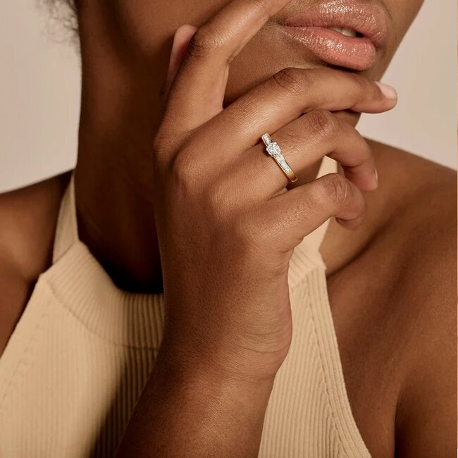 Blush Blush Ring 1624BDI/56 14k Geelgoud 0,25crt G SI Briljant geslepen Diamant Maat 56