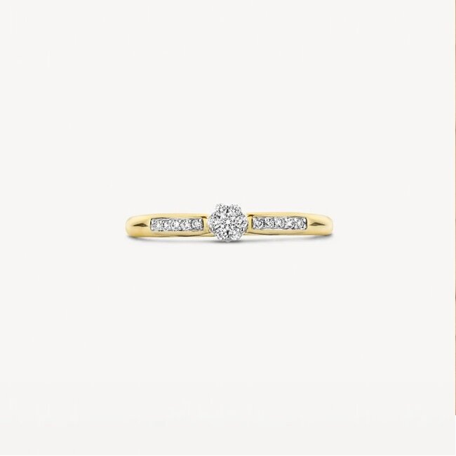 Blush Blush Ring 1625BDI/54 14k Geelgoud 0,12crt G SI Briljant geslepen Diamant Maat 54