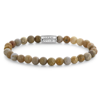 Rebel & Rose Rebel & Rose Armband RR-60145-S-L Desert Storm 6mm Maat L