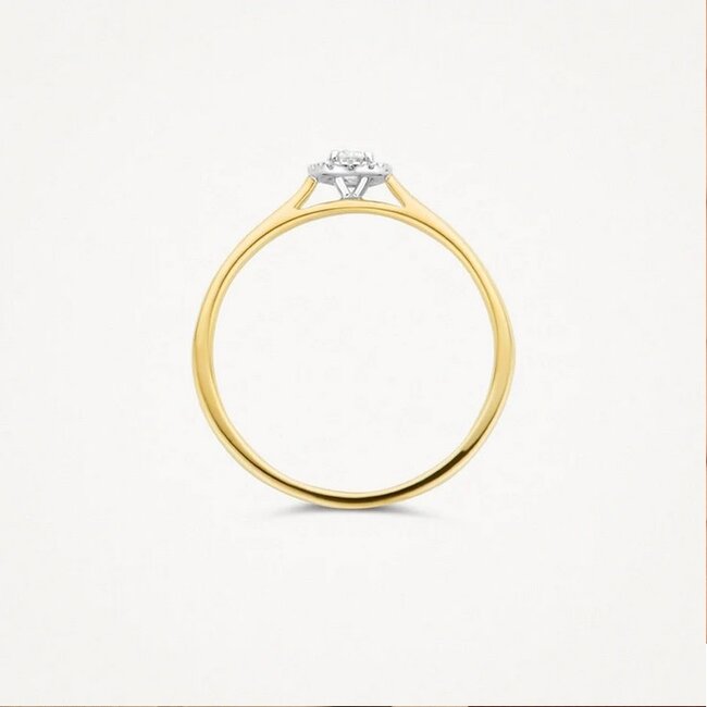 Blush Blush Ring 1648BDI/54 14k Geelgoud 0,15crt G SI Briljant geslepen Diamant Maat 54