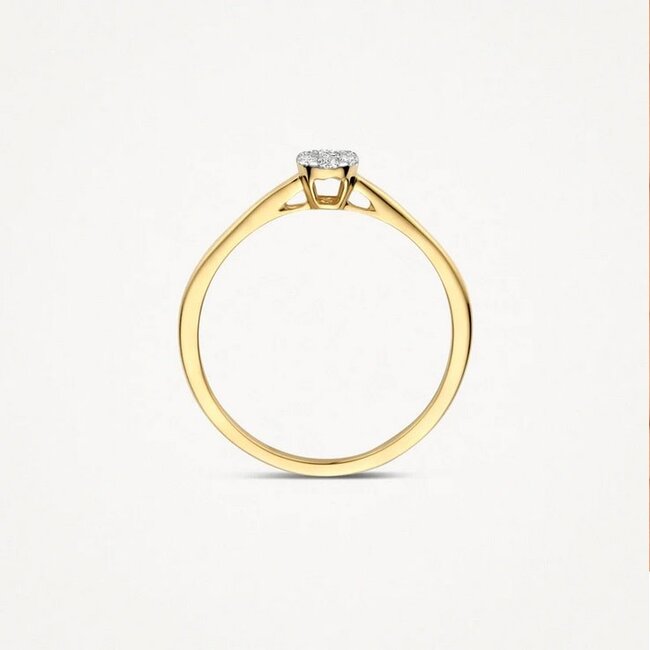 Blush Blush Ring 1680BDI/54 14k Geelgoud met H SI Briljant geslepen Diamant Maat 54