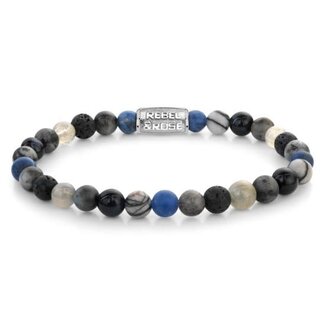 Rebel & Rose Rebel & Rose Armband RR-60142-S-M Mountain High 6mm Maat M