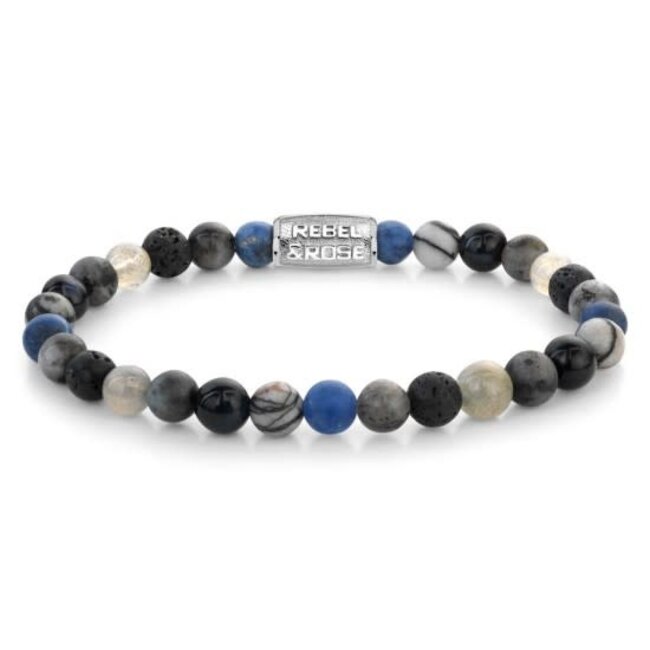 Rebel & Rose Rebel & Rose Armband RR-60142-S-M Mountain High 6mm Maat M