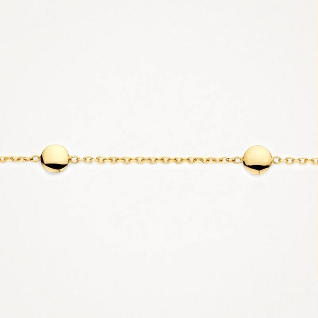Blush Blush Armband 2222YGO 14k Geelgoud met Rondjes 18,5cm