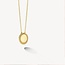 Blush Blush Collier 3123YGO 14 k Geelgoud  met Ovale Gladde Hanger 42cm