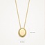 Blush Blush Collier 3123YGO 14 k Geelgoud  met Ovale Gladde Hanger 42cm