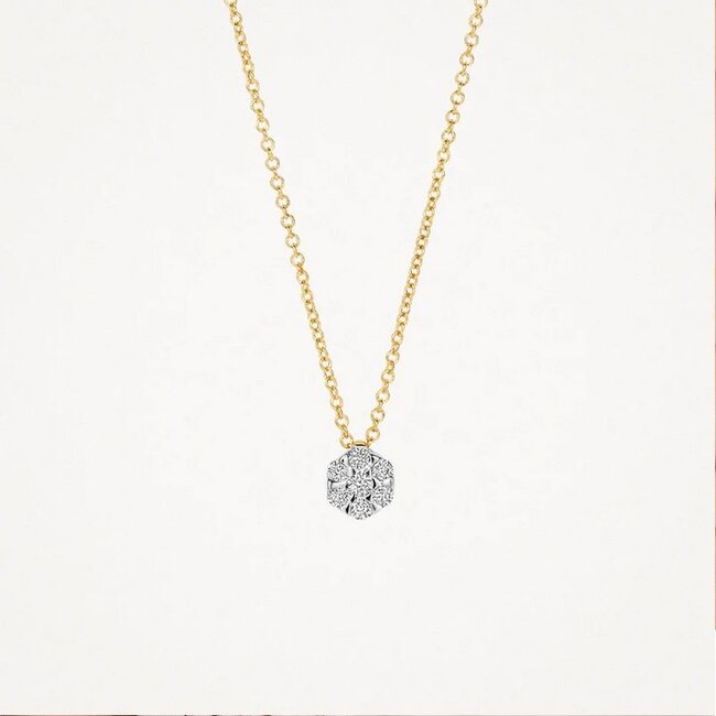 Blush Blush Collier 3616BDI 14k Geelgoud met 0,09crt H SI Brijant geslepen Diamant 42cm
