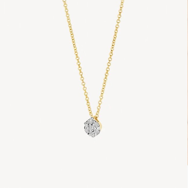 Blush Blush Collier 3616BDI 14k Geelgoud met 0,09crt H SI Brijant geslepen Diamant 42cm