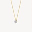Blush Blush Collier 3616BDI 14k Geelgoud met 0,09crt H SI Brijant geslepen Diamant 42cm