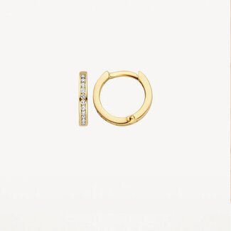Blush Blush Oorbellen 7614YDI 14kr Geelgoud 0,10crt G SI Briljant geslepen Diamant