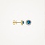 Blush Blush Oorbellen 7629YDL 14k Geelgoud 2x 0,05crt G SI Diamant en Blue Topaz