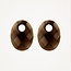 Blush Blush Oorbedels 810SMQO Medium Smokey Quartz Ovaal 12mm x 20mm