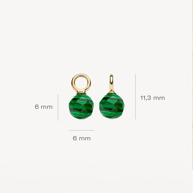 Blush Blush Oorbedels 9046YMA 14k Geelgoud voor Oorringen Mallegiet