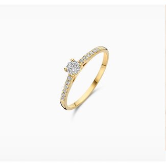 Blush Blush Ring LG1017Y/54 14k Geelgoud met 0,32crt H SI Briljant geslepen Lab Grown Diamant Maat 54