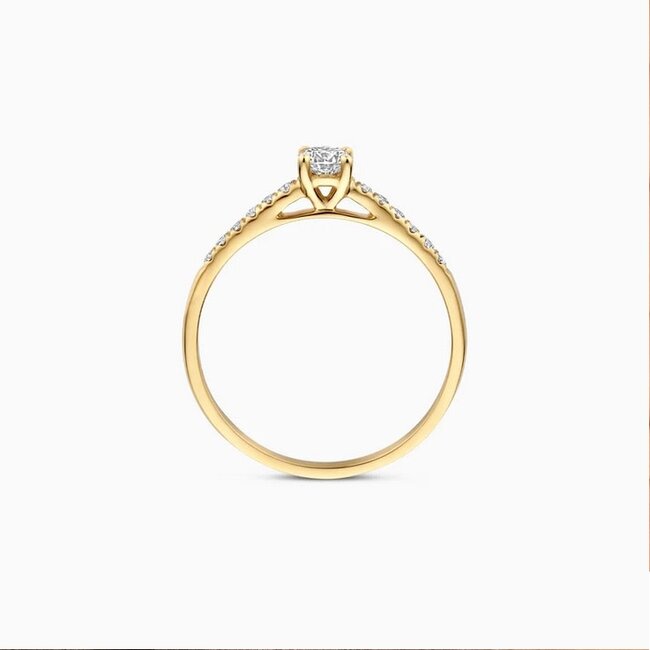 Blush Blush Ring LG1017Y/54 14k Geelgoud met 0,32crt H SI Briljant geslepen Lab Grown Diamant Maat 54