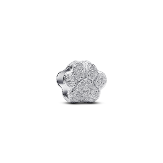 Pandora Pandora Bedel 794043C00 Zilver Honden Voet afdruk met Structuur Mini