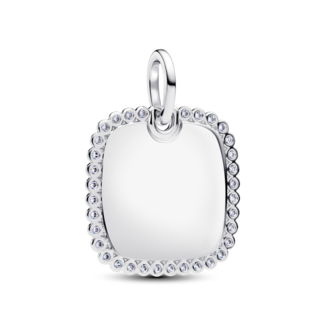 Pandora Pandora Hanger 394009C01 Zilver Graveerbaar met Zirkonia