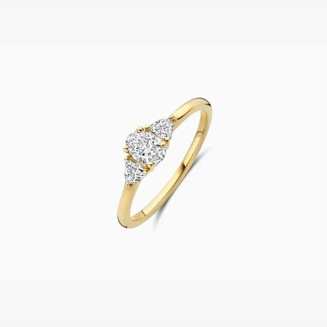 Blush Blush Ring LG1039Y/54  Lab Diamonds 14k Geelgoud 0.35crt 2x 0.10crt Maat 54