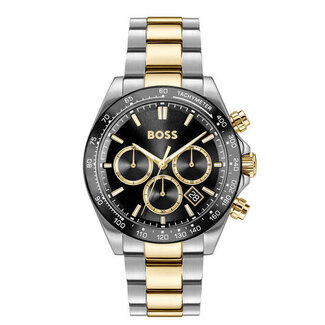 BOSS BOSS Horloge HB1514269 Hero 2.0 Staal Bi-color Quartz Chronograaf 50m Waterdicht 43mm