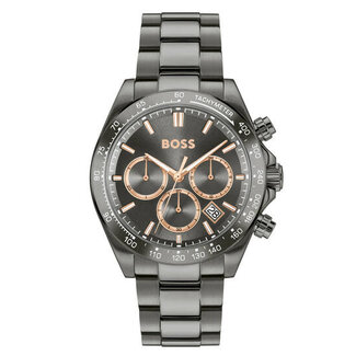 BOSS BOSS Horloge HB1514299 Hero 2.0 Staal met Zwart Coating Quartz Chronograaf 50m Waterdicht 43mm