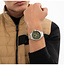 BOSS BOSS Horloge HB1514265 Grand Prix Staal Quartz Chronograaf met Groene Wijzerplaat 50m Waterdicht 40mm