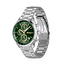 BOSS BOSS Horloge HB1514265 Grand Prix Staal Quartz Chronograaf met Groene Wijzerplaat 50m Waterdicht 40mm