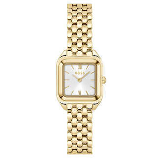 BOSS BOSS Horloge HB1502823 Mae Petite Staal met Geelgouden Plating Quartz 22 x 22.5mm