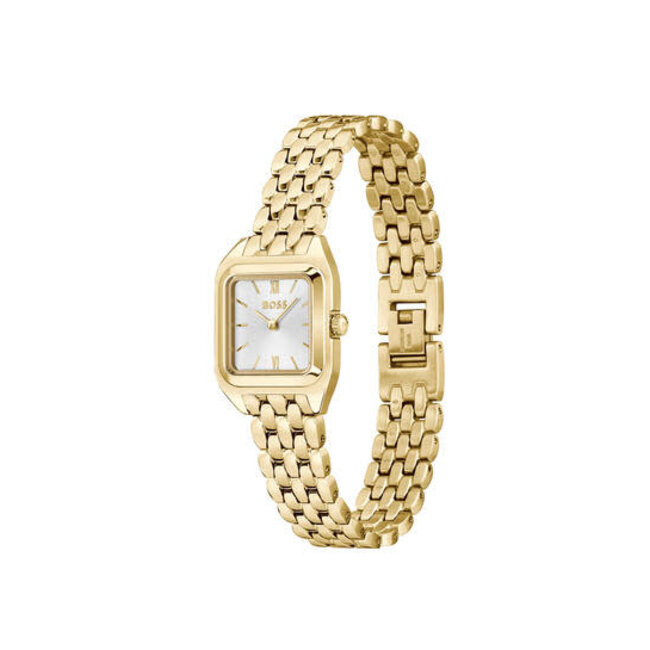 BOSS BOSS Horloge HB1502823 Mae Petite Staal met Geelgouden Plating Quartz 22 x 22.5mm