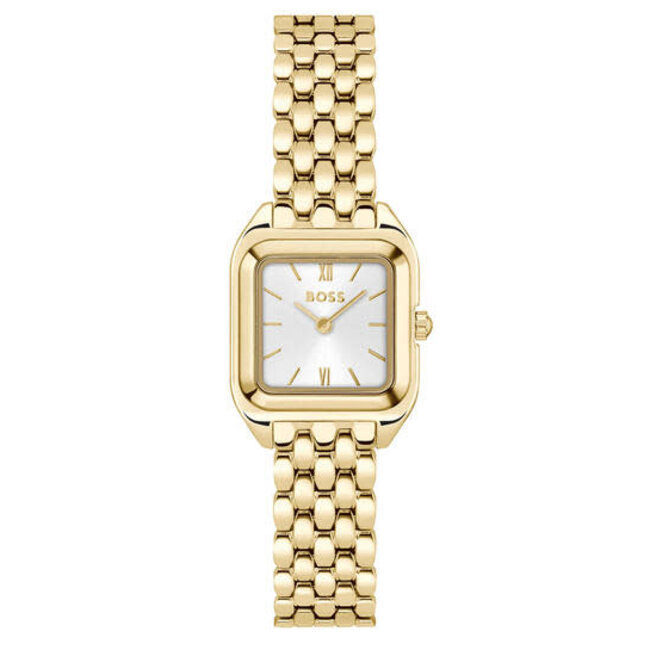 BOSS BOSS Horloge HB1502823 Mae Petite Staal met Geelgouden Plating Quartz 22 x 22.5mm