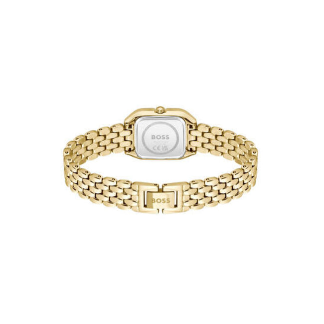 BOSS BOSS Horloge HB1502823 Mae Petite Staal met Geelgouden Plating Quartz 22 x 22.5mm