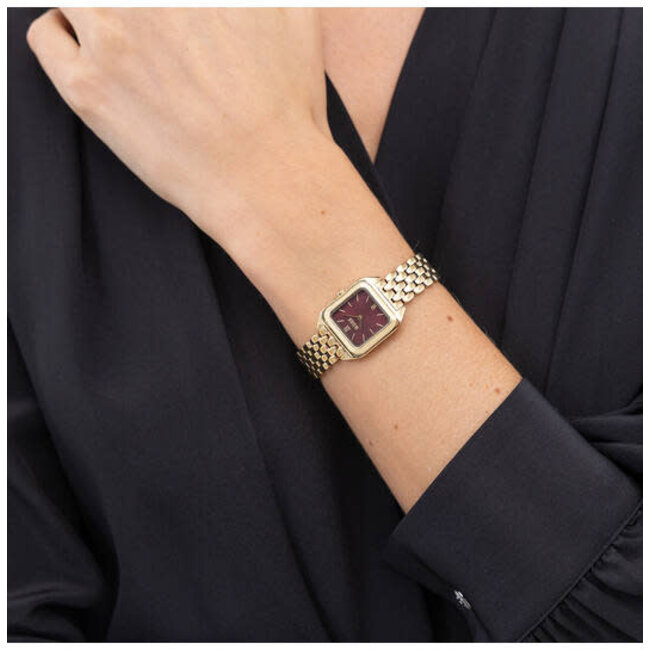 BOSS BOSS Horloge HB1502824 Mae Petite Staal met Geelgouden Plating Quartz 22 x 22.5mm