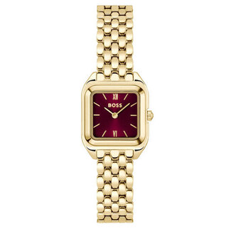 BOSS BOSS Horloge HB1502824 Mae Petite Staal met Geelgouden Plating Quartz 22 x 22.5mm