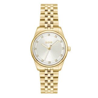 BOSS BOSS Horloge HB1502810 Graceful Prec Staal met Geelgouden Plating Quartz 30m Waterdicht 32mm