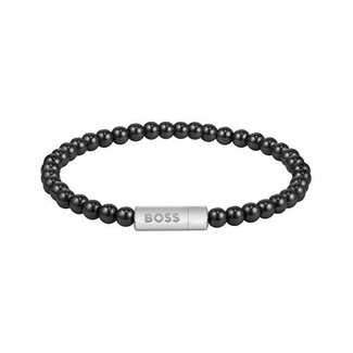 BOSS BOSS Armband HBJ1508789M Sphere Beads Onyx Zwart 19cm