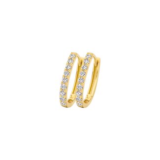 Blush Blush Oorbellen LG7008Y 14k Geelgoud Labgrown Diamant Klapoorringen